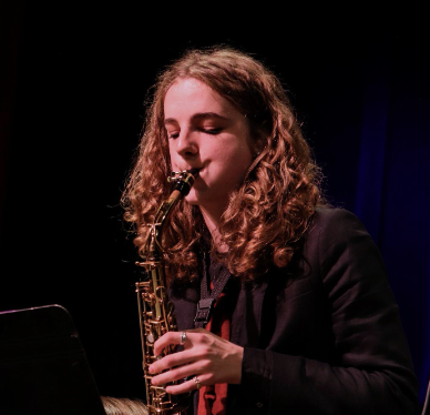 Kennedy plays at the Fall Jazz Concert
